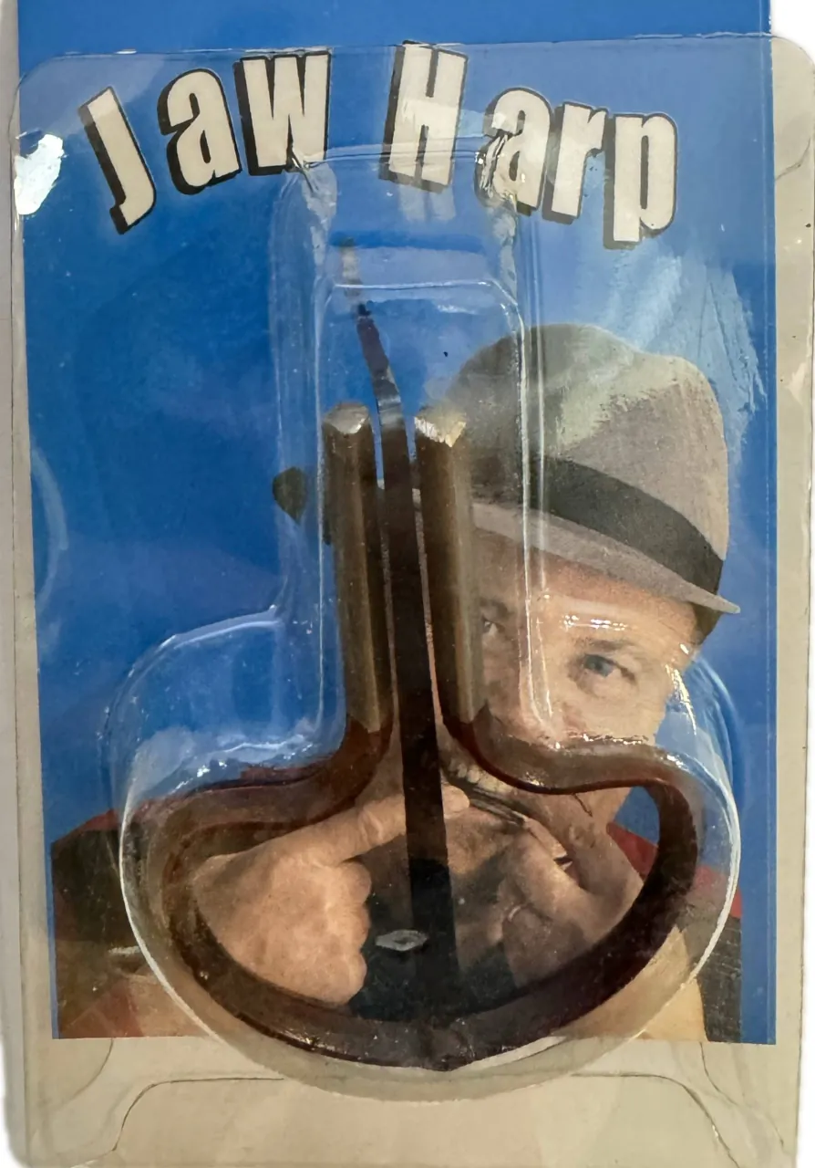 🎵 ساز زنبورک طرح آمریکایی | Jaw Harp | ۵×۵×۲ سانتی‌متر | وزن ۲۰ گرم